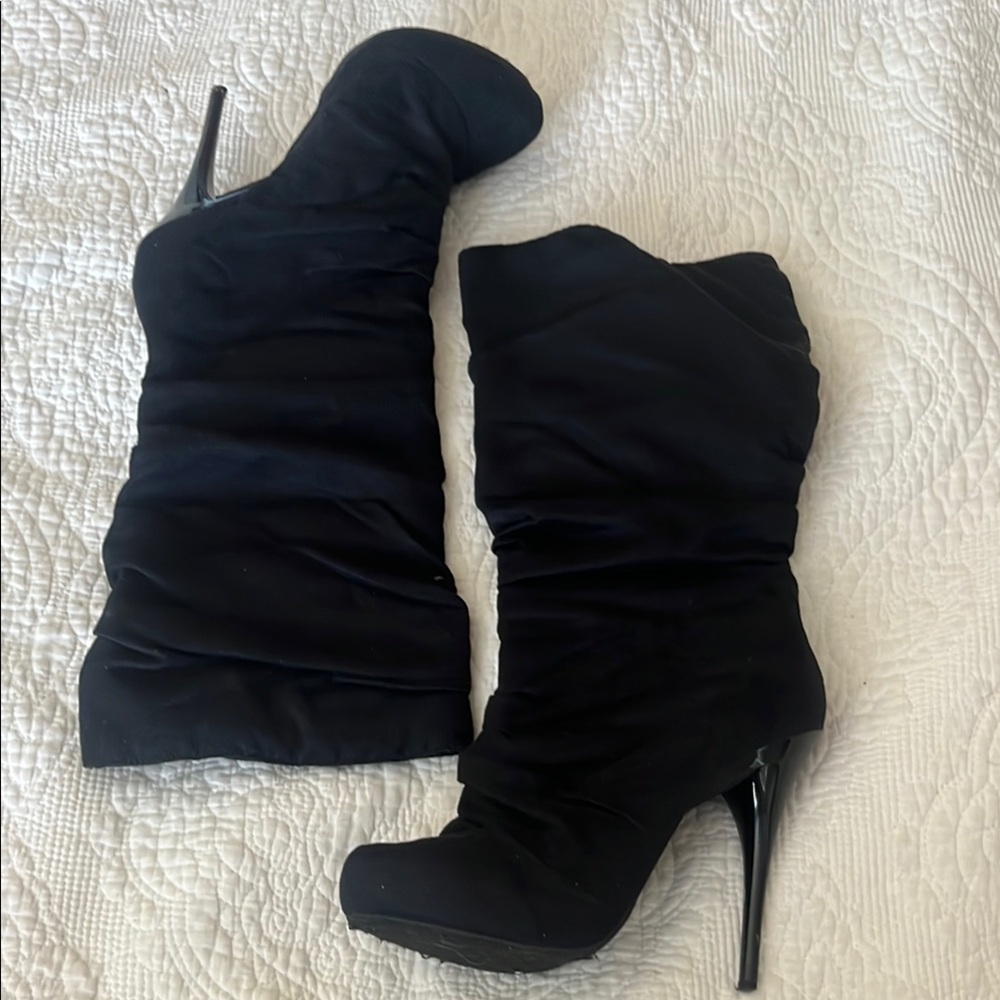 3/$30 Black Stiletto Boots